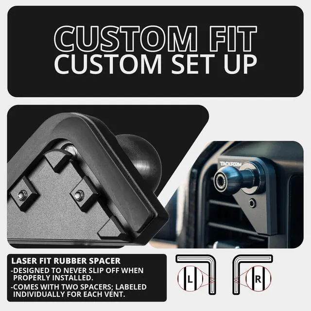 Alt view image 7 of 7 - Link Vent Mount Magnetic Phone Holder - Compatible with MagSafe, 2021-2025 Ford F150 & Raptor, 2023-2025 Ford Super Duty | Billet Aluminum | Zero Slip | 2" Arm | Black