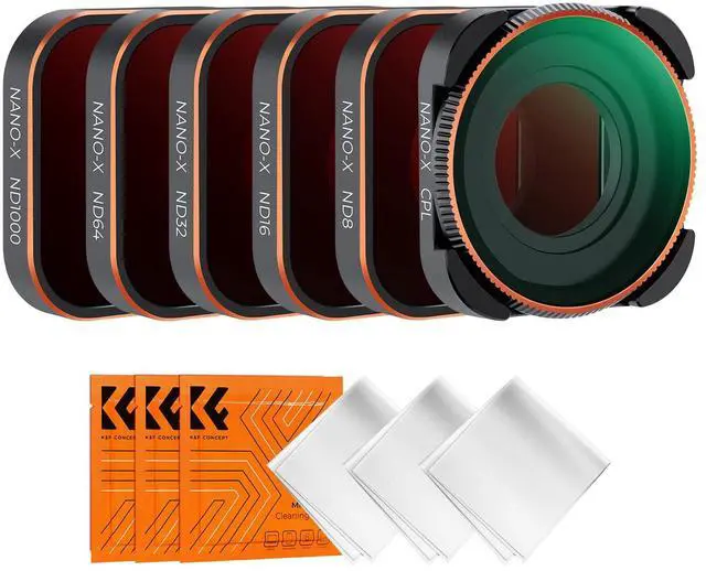 Main image of ND Filter Set Compatible with GoPro Hero12, Hero11, Hero10, Hero9 Black, 6 Pack (CPL/ND8/ND16/ND32/ND64/ND1000) Hero 9/10/11/12 Action Camera Accessory Neutral Density Polarizer Filter Kit