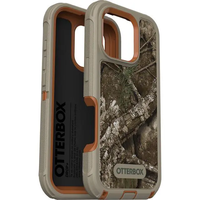 Alt view image 4 of 6 - iPhone 16 Pro Defender Series Case - Realtree APX, Tough, Rugged & Durable iPhone Case, Snaps on MagSafe, Multi-Layer, Impact Absorbing iPhone Case