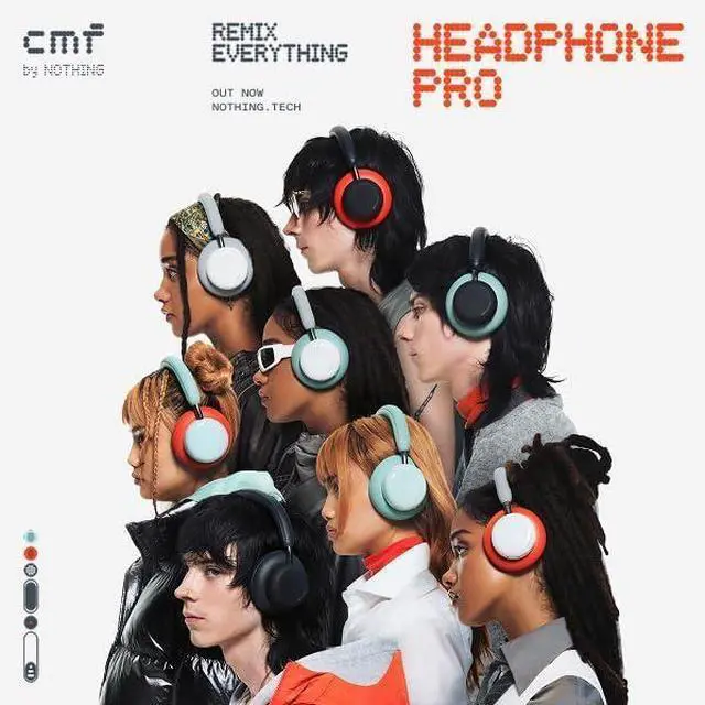 Alt view image 7 of 7 - Headphone Pro Active Noise Canceling Wireless Headphones Bluetooth 5.4 Over The Ear Headset, 50H ANC Playtime, Bass&Treble Slider, Custom EQ&Spatial Audio, Hi-Res LDAC, Dark Grey