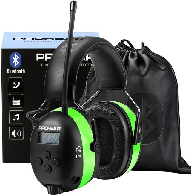 Main image of 033 Upgraded 5.4 Bluetooth Hearing Protection AM FM Radio Headphones, Noise Reduction Safety Earmuffs with Rechargeable 1500mAH Battery, 31dB SNR Ear Protector for Mowing Lawn,Gifts for Father