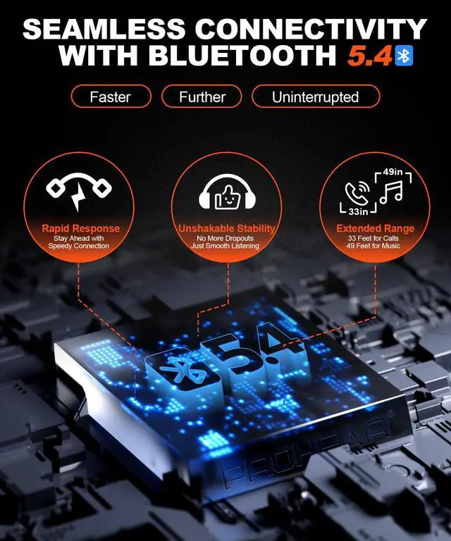 Alt view image 3 of 7 - 033 2.0 Upgraded Bluetooth Hearing Protection AM FM Radio Headphones - 31SNR Noise Reduction Ear Muffs with Long-Lasting Stable Rechargeable Battery - 50 Hrs for Mowing Snowblowing - Orange