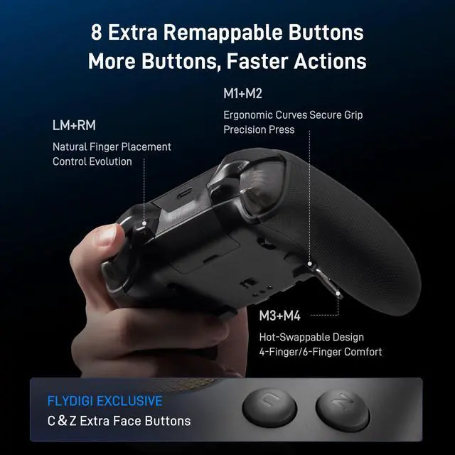 Alt view image 5 of 7 - Vader 5 Pro PC Controller, FORCEFLEX Joysticks, 3ms Low Latency