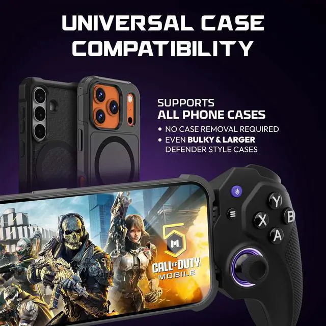 Alt view image 4 of 7 - Vagabond Mobile Gaming Controller, Made for iPhone, USB-C, Android