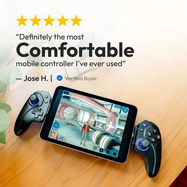 Alt view image 7 of 7 - Vagabond Mobile Gaming Controller, Made for iPhone, USB-C, Android