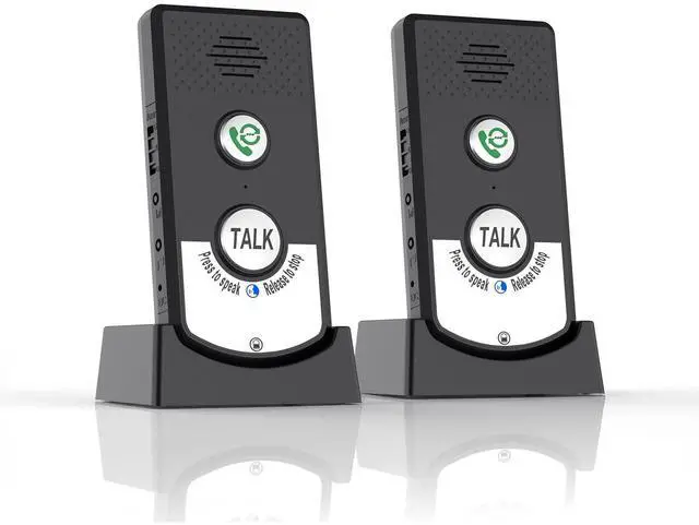 Main image of Intercoms Wireless for Home, Long Range Wireless Intercom System for Room to Room Communication, 2 Way Voice Intercom for Elderly, Seniors, and Kids (Shadow Black)