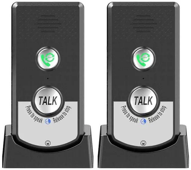 Main image of 2 Pack Intercoms Wireless for Home Voice Bidirectional Caller Home Ultra Long Distance Portable Wireless Voice Interphone Elderly Caller Room to Room Communication