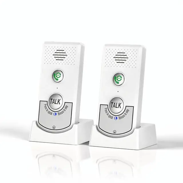 Main image of Intercoms Wireless for Home, Long Range Wireless Intercom System for Room to Room Communication, 2 Way Voice Intercom for Elderly, Seniors, and Kids (White)