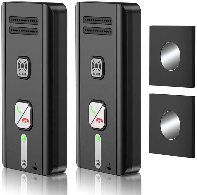 Main image of Intercoms Wireless for Home, 2 Way Audio Hands-Free Wireless Intercom System, 1600ft Long Range, 3 Ringtones 5 Volume Levels (Black)