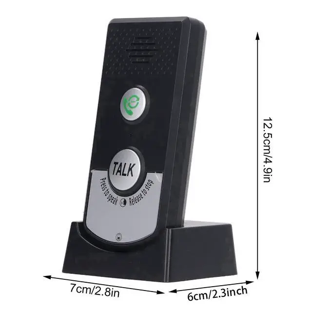 Alt view image 6 of 7 - 2 Way Voice Intercom Super Wireless Intercomunicador Rainproof Intercom Doorbell System Unit,1000 m Long Range Door Intercoms System Portable Wireless Voice Interphone Elderly