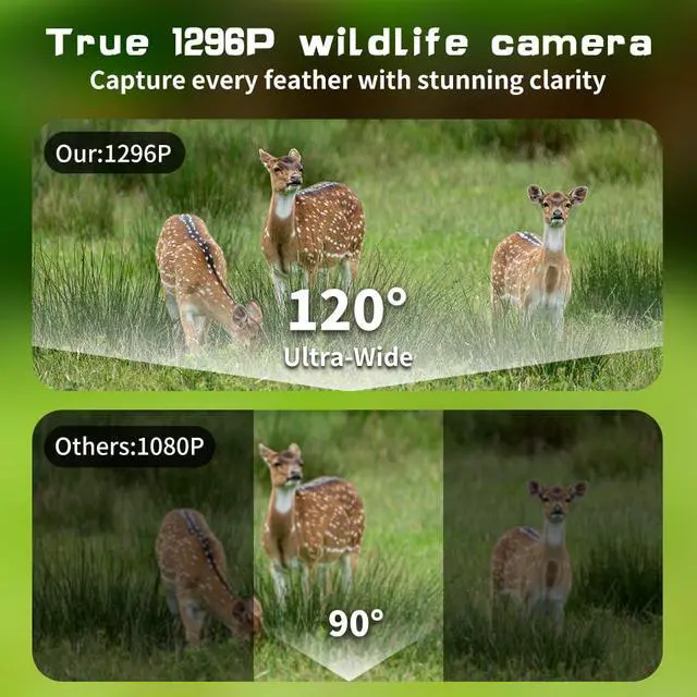 Alt view image 5 of 7 - Cellular Trail Camera 4G LTE Free Photo Transfer to App (No Subscription)1296P HD Video, 60MP, Low-Glow IR Night Vision, Fast Trigger, Long Battery Life, 32GB SD for Wildlife & Property Security