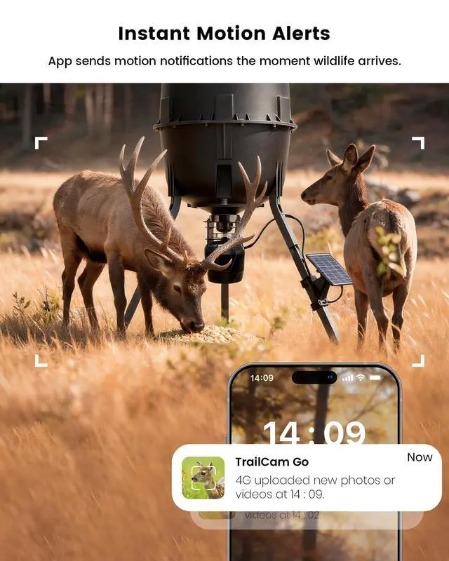 Alt view image 4 of 7 - 4G LTE Cellular Trail Camera for Wild&Farm, 0.1s Motion-Activated