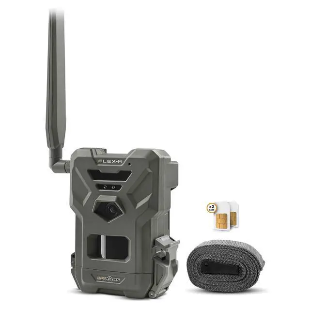 Alt view image 4 of 7 - Flex-M Cellular Trail Camera - Best Hunting Accessories, No WiFi Needed, Night Vision, Motion Activated, Dual-Sim LTE, IP65 Water-Resistant Game Camera, 28MP Photos, 720p Videos + Sound (1)