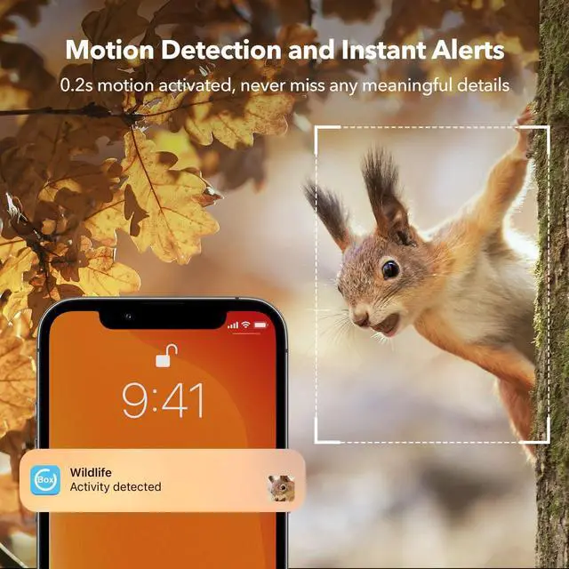Alt view image 3 of 7 - 4G LTE Cellular Trail Camera 2K 360° View Live Streaming Game Camera Built-in SIM Card with Motion Activated Color Night Vision Remote Phone Access Solar Powered Trail Camera IP65 Waterproof