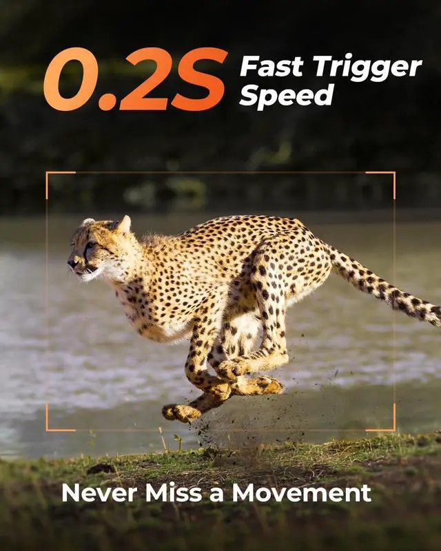 Alt view image 5 of 7 - Trail Camera, AI Animal Detection Game Camera, Built-in SIM Card 4G LET Cellular Trail Camera Unlimited Data Plan 2k HD Live Game Cameras with Night Vision Motion Activated Waterproof