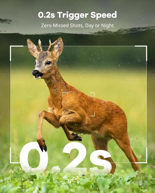 Alt view image 6 of 7 - 2.7K Video Cellular Trail Cameras,Game Cameras with No Glow Night Vision,64GB SD Card,No WiFi Needed,Unlimited Data Plan,0.2s Trigger Time for Wildlife Deer Monitoring Trail Cam