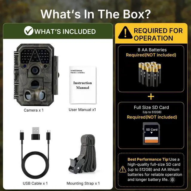 Alt view image 2 of 7 - P70 (Non-Cellular,Non-WiFi) Trail Camera, 64MP 1296p, Game Cameras with No-Glow IR Night Vision, Motion Activated, Waterproof for Wildlife Deer Cams, Hunting