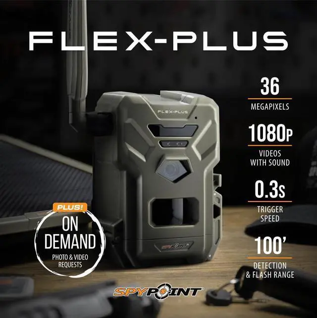 Alt view image 5 of 7 - Flex-Plus Cellular Trail Camera, 36MP Photos and 1080p Videos w/Sound, Double The Battery Capacity, GPS-Enabled, Dual-SIM LTE Connectivity, 100' Flash & Detection Range, 4 Capture Modes