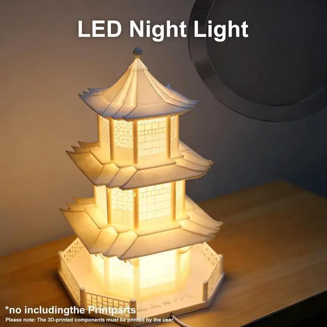 Alt view image 2 of 6 - LED Lamp Kit for Bambu Lab, LED Lamp Kit 001 for Bambu Lamp Kit 3D Printer LED Lights Makerworld Model Light 5 Volt Led Project Light Craft DIY Accessories