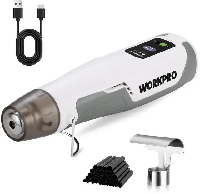 Main image of 7.2V Cordless Mini Heat Gun, 1.5s Fast Heating | 3 Temp Settings (Cool/572°F/842°F), 4000mAh Battery, USB-C Charging Cable Included, For DIY Crafts