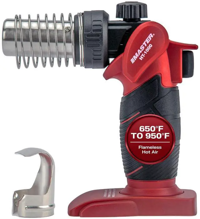 Main image of HT-1000 Cordless Butane Heat Gun with Shrink Reflector - Refillable, Portable Hot Air Tool for Heat Shrink Tubing, Electrical and Automotive Repairs