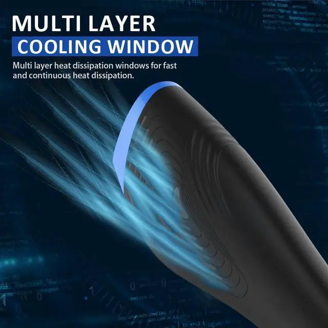Alt view image 5 of 6 - Heat Gun,600W Fast Heat Mini Hot Air Gun with Reflector Nozzles Portable LCD Digital Temperature Display Heatgun for Soldering DIY Crafting Embossing,Vinyl Wrap,Shrink Tubing,Embossing Tool