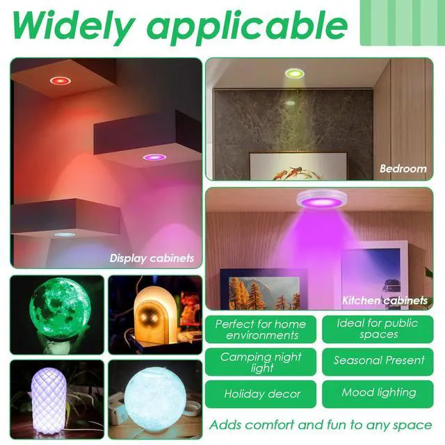 Alt view image 6 of 7 - 5Pcs Remote Control RGB LED Lamp Kit 001 for Bambu Lab, Multicolor RGB 3D Printer LED Lamp Kit, Adjustable 3D Printed DIY Hardware Model Spare Parts, 5V USB Powered