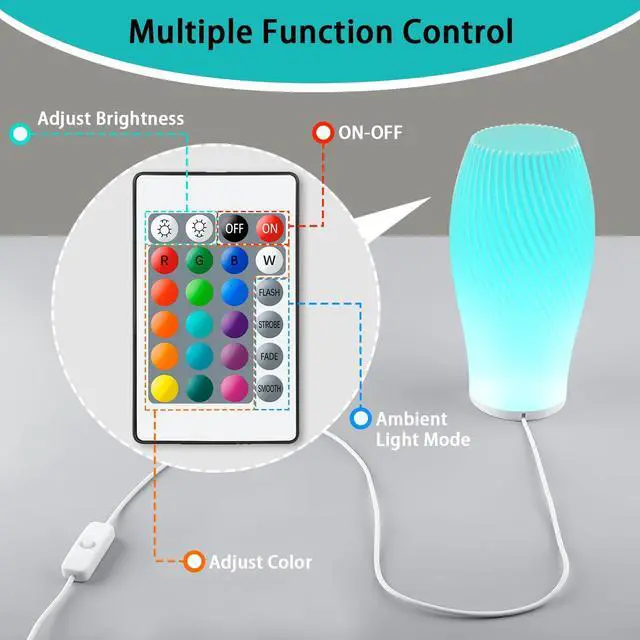 Alt view image 4 of 6 - 3 Set 3D Printer LED Lamp Kit 001 Remote Contorl with RGB Color, Compatible with Bambu lab H2D/A1/A1mini/P1S/P1P/X1C Makerworld Maker's Supply Hardware kit 5V USB Powered, RGB Color