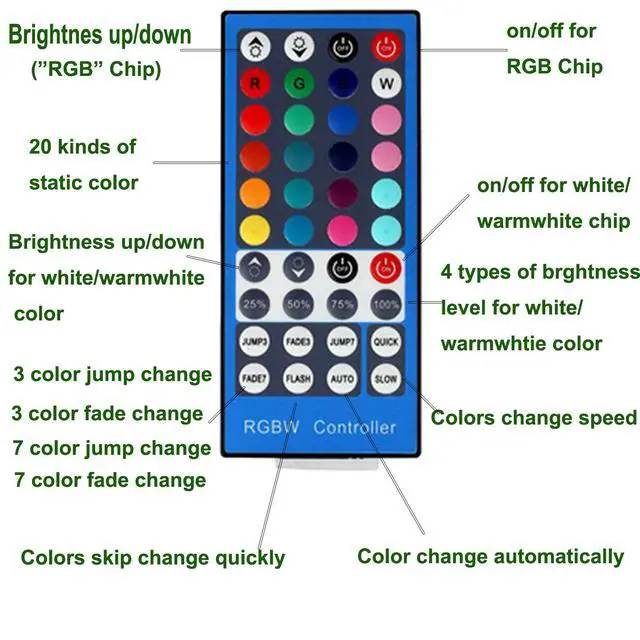 Alt view image 5 of 7 - RGBW RGB + White Color Changing Christmas Xmas Under Cabinet LED Lights Kit IR Remote Puck Lights for Kitchen Counter Shelf Furniture Ambiance Lighting (RGBW, 4 Lights, 12W)