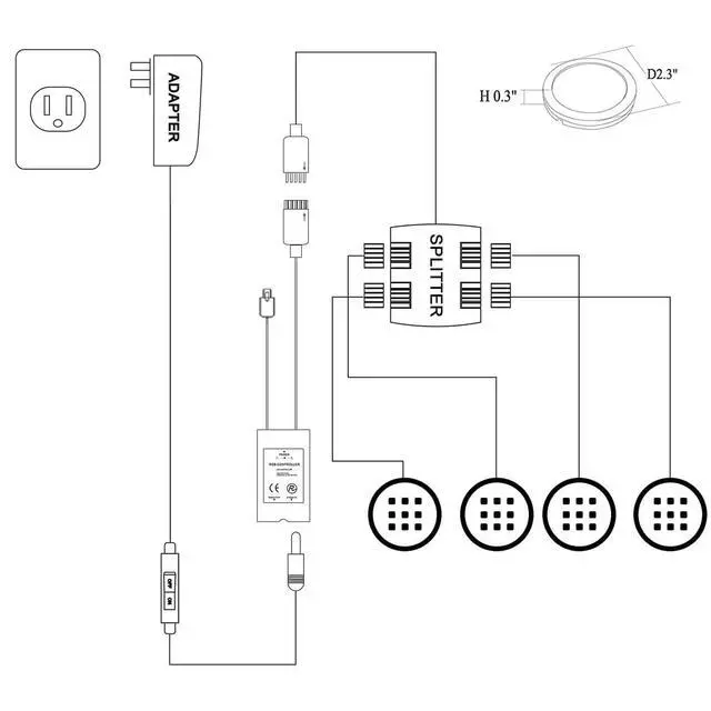 Alt view image 6 of 7 - RGBW RGB + White Color Changing Christmas Xmas Under Cabinet LED Lights Kit IR Remote Puck Lights for Kitchen Counter Shelf Furniture Ambiance Lighting (RGBW, 4 Lights, 12W)