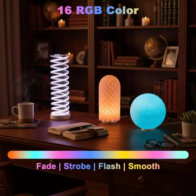 Alt view image 4 of 7 - 3Pack Remote Control RGB LED Lamp Kit 001 Compatible with Bambu Lab H2D/X1/P1P/A1 3D Printer Multicolor Dimming 5V USB LED Light Kit DIY Hardware Model Parts for Makerwold 3D Printed Light Projects