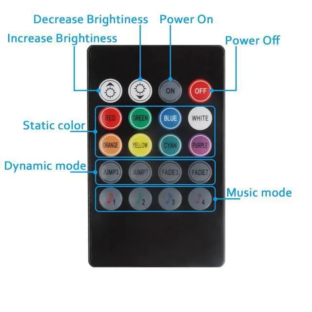Alt view image 6 of 7 - 10 PCS RGB Under Cabinet Lighting Kit, App and Remote Control Led Strip Lights, Music Sync Color Changing Led Lights with ETL Listed Power Adapter, for Cabinet, Counter, Shelf, 16.4ft