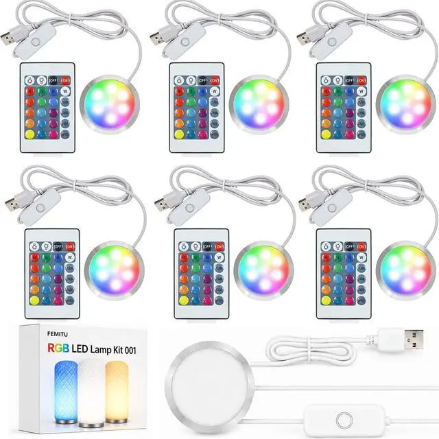 Main image of 6PCS RGB LED Lamp Kit 001 for Bambu Lab A1 Mini A1 P1S H2D X1 P1P P2S X1C