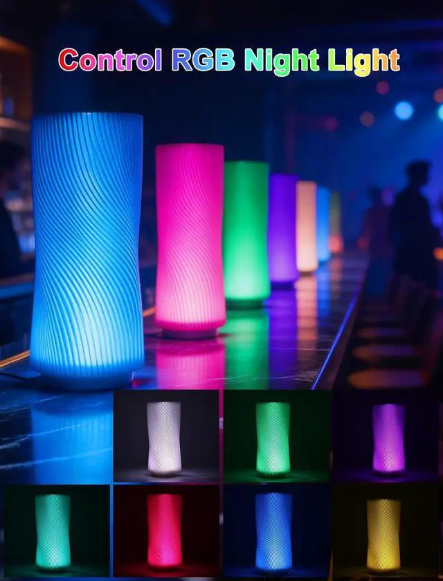 Alt view image 2 of 7 - 10PCS RGB Remote Control LED Lamp Kits 001 for Bambu Lab A1/A1mini/P1S/P1P/X1C/P2S/H2D/H2S, Upgraded Multicolor Makerworld Maker's Supply Hardware Kit, Energy-efficient Custom Lighting Project