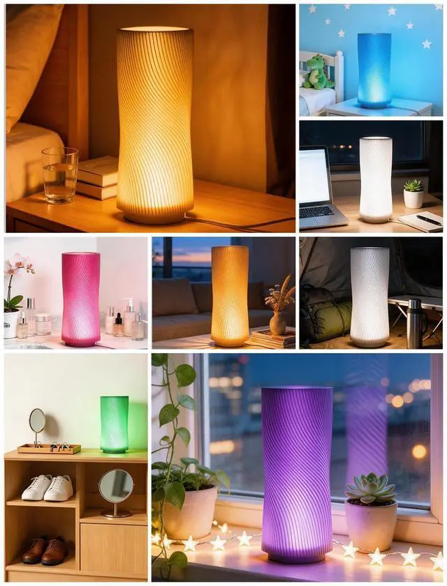 Alt view image 6 of 7 - 10PCS RGB Remote Control LED Lamp Kits 001 for Bambu Lab A1/A1mini/P1S/P1P/X1C/P2S/H2D/H2S, Upgraded Multicolor Makerworld Maker's Supply Hardware Kit, Energy-efficient Custom Lighting Project