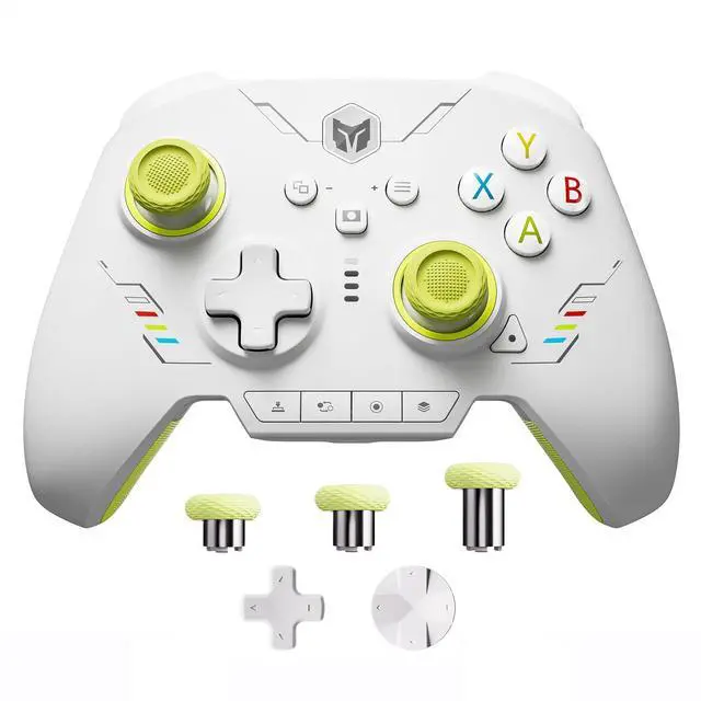 Main image of BIGBIG WON PC Controllers for Gaming, Rainbow 2 SE Wireless Controller Motion Aim, Hall Effect Trigger, 12-bit ADC, 3 Sets Joysticks, 4-way&8-way D-pad Controller for Switch/PC/Android/iOS
