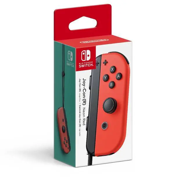 Alt view image 2 of 3 - Joy-Con (R) - Neon Red Switch