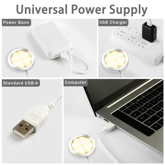 Alt view image 3 of 7 - 3D Printer LED Lamp Kit 001, Compatible with Bambu lab H2D/A1/A1mini/P1S/P1P/X1C Makerworld Maker's Supply Hardware kit 5V USB Powered, 3000K Warm Light
