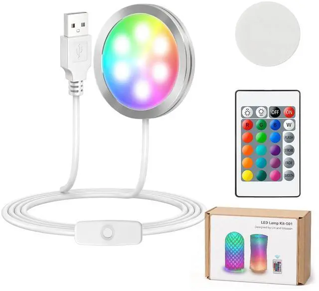Main image of 3D Printer LED Lamp Kit 001 with 24-Key Remote Control 16-Colors Changing