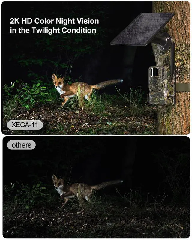 Alt view image 4 of 7 - 4G LTE Solar Cellular Trail Camera, GPS, No Glow Night Vision 940nm