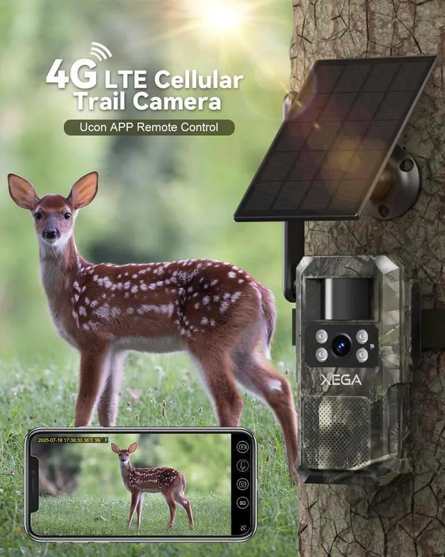 Alt view image 2 of 7 - 4G LTE Cellular Trail Camera with Livestreaming, No WiFi Game Cameras