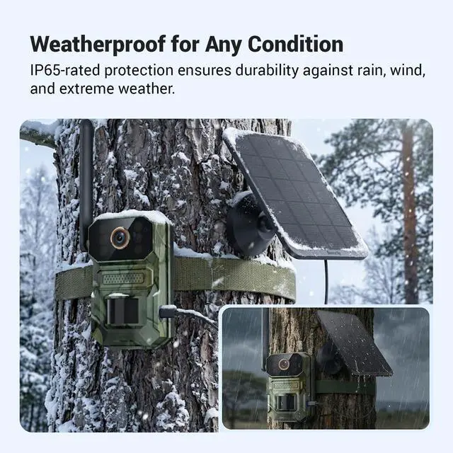 Alt view image 7 of 7 - 4G LTE Cellular Solar Security Camera
