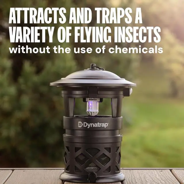 Alt view image 2 of 7 - DT2030SR Fly Traps Outdoor - Mosquito & Flying Insect Killer for 1 Acre Kills Mosquitoes, Flies, Gnats, Wasps - Bug Zapper Alternative - Black