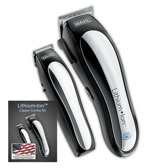 Alt view image 2 of 7 - USA Clipper Rechargeable Lithium Ion Cordless Haircutting Clipper & Battery Trimming Combo Kit Electric Clipper for Grooming Heads, Beards, & All Body Grooming Model 79600-2101P