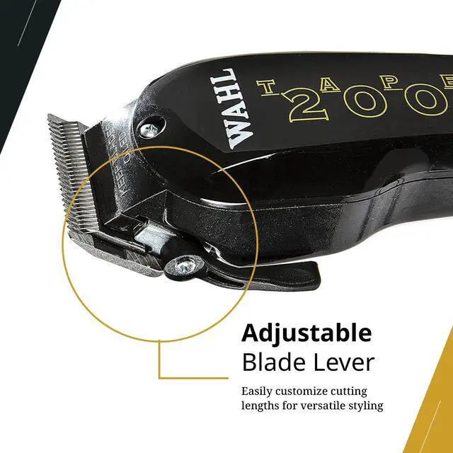 Alt view image 4 of 6 - Taper 2000 Clipper, Adjustable Blade, High-Performance Corded Electric Hair Cutting Tool, Black