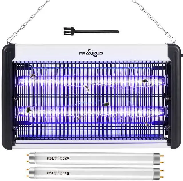 Main image of Electric Bug Zapper, UV Insect Killer, Indoor Fly Catcher, Mosquito Killer Lamp, 3500V High Powered Grids, 20W UV Light Attract to Zap Flying Insects. (Including 2PCS Bulbs)