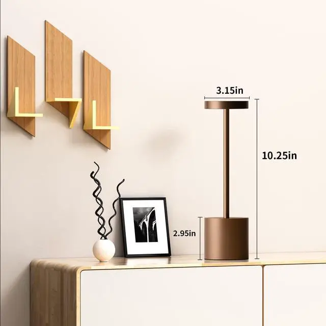 Alt view image 2 of 6 - 2 Pack Cordless Table Lamp Rechargeable,5000mAh Battery Powered Table Light, Dimming Portable LED Desk Lamp for Restaurant/Outdoor