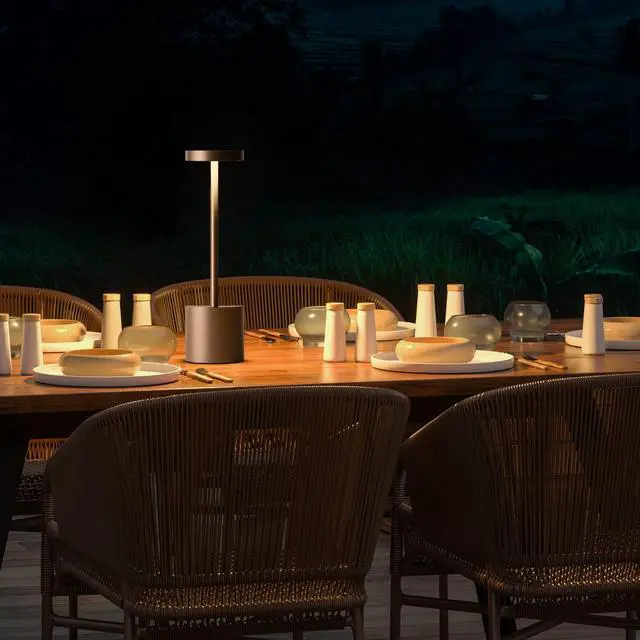 Alt view image 4 of 6 - 2 Pack Cordless Table Lamp Rechargeable,5000mAh Battery Powered Table Light, Dimming Portable LED Desk Lamp for Restaurant/Outdoor