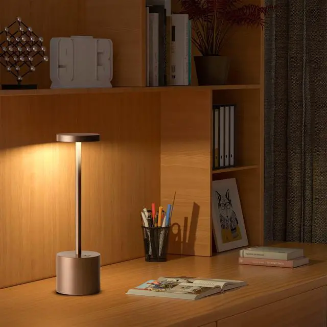 Alt view image 3 of 6 - 2 Pack Cordless Table Lamp Rechargeable,5000mAh Battery Powered Table Light, Dimming Portable LED Desk Lamp for Restaurant/Outdoor