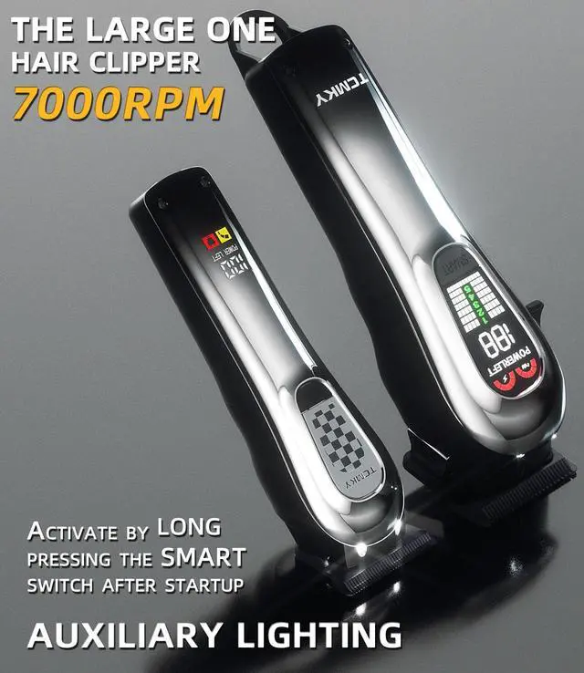 Alt view image 4 of 6 - Hair Clippers for Men, Professional Clippers and Trimmers Set, Cordless Clippers for Hair Cutting, Beard Trimmer, Barber Clippers, Rechargeable Electric Shaver